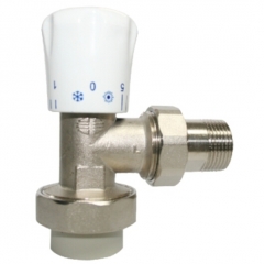 日丰 302黄铜暖气截止阀(镍)(角式) F12-J25*3/4(H)DN20(角式)