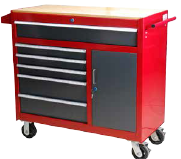 力易得 8抽屉带侧门工具车E8150A