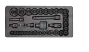 力易得 工具托组套-36件公制10mm＋12.5mm风动套筒组套 E1922