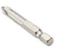 力易得 6.3mm系列50mm长十字型旋具头 E6861