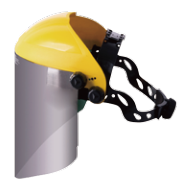 代尔塔 镀铝聚碳酸酯材质抗辐射热宽幅防护面屏 W96VISOR