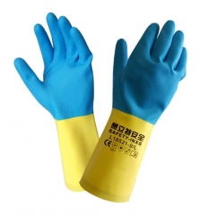 赛立特 天然双色乳胶直筒手套  L28521 8/M