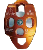 代尔塔 铝制双滑轮 TC015