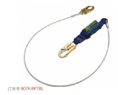 霍尼韦尔 焊接工缓冲钢缆系绳 907K/6FTBL