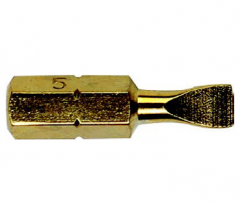 史丹利  6.3MM系列镀钛一字旋具头SL6.0x25mm  63-175T-23