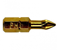 史丹利  6.3MM系列镀钛十字旋具头PH3x25mm  63-194T-23