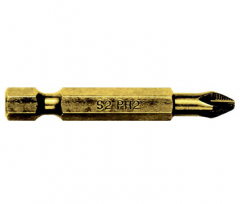 史丹利  6.3MM系列镀钛十字旋具头PH0x50mm  63-196T-23
