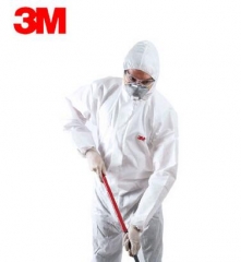 3M 4510 白色带帽连体防护服(Type5&6 类防护)