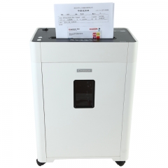 齐心 S410 高保密碎纸机 2×6mm/6张纸/19L/单入口/续航10分钟