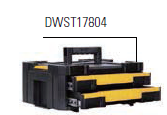 得伟 TSTAK 双抽屉手提箱 DWST17804