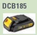 得伟 18V 1.3Ah 锂电池 DCB185