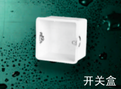 保利  PVC-U电工套管件系列(白色)  开关盒75*75*70mm