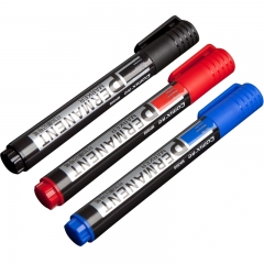 齐心 MK808 记号笔2.0mm 可加墨匹配墨水 黑