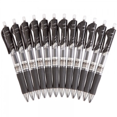 齐心 K35 舒写按动中性笔0.5mm 匹配笔芯R929 黑