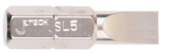捷科 轴径5mm长度25mm一字单头旋具头 SL5-25