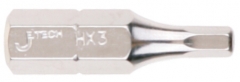 捷科 六角对边4mm长度25mm单头旋具头 HX-4