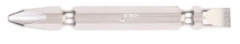 捷科  一端轴径6mm,一端#2+字长度65mm双头旋具头 SL6-PH2-65