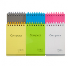 齐心 CPA7801 Compera 双螺旋PP面本A7 80页 透红