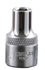 捷科 1/4"系列六角公制套筒12mm  SK1/4-12