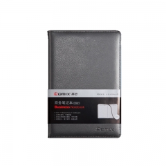 齐心 C5821 皮面笔记本18K 114页 黑