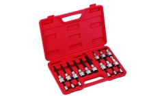 捷科 18件套1/4+1/2花型旋具套筒组套  SKT-18SP