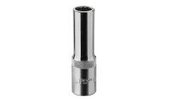 捷科 1/2十二角公制镜面长套筒10mm  SKD1/2-D10