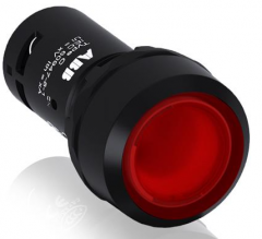 ABB 按钮 - 带灯型 复位型平钮 C P1-11R-01 灯罩颜色：红