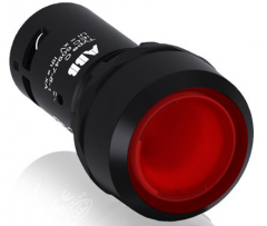 ABB 按钮 - 带灯型 自锁型平钮 C P2-11R-01 灯罩颜色：红