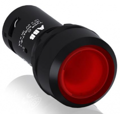 ABB 按钮 - 带灯型 自锁型平钮 C P2-13R-01 灯罩颜色：红