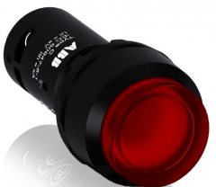 ABB 按钮 - 带灯型 复位型凸钮 C P3-11R-01 灯罩颜色：红