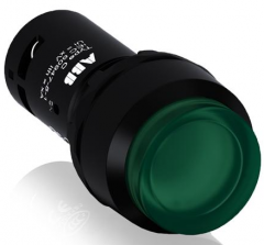 ABB 按钮 - 带灯型 复位型凸钮 C P3-12G-10 灯罩颜色：绿