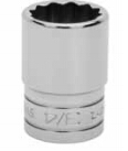 蓝点 12.5MM系列英制标准十二角套筒 BLPD1238