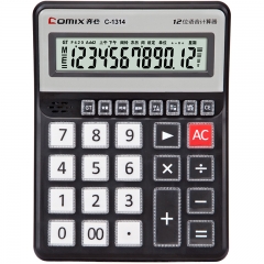 齐心 中台语音12位计算器 C-1314 黑