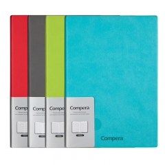 齐心 Compera 皮面笔记本 A5 154张 C8022 红
