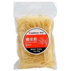 齐心 橡皮筋 乳胶圈 100g B3513 黄