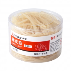 齐心 B3511 橡皮筋 乳胶圈 100g B3511 黄