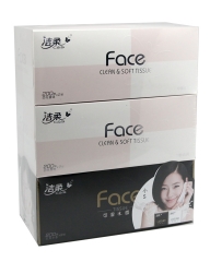 中顺洁柔 Face200抽盒装纸面巾(2盒百花香味+1盒古龙水香味) JH076-01
