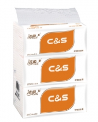 中顺洁柔 C&S特惠200抽抽取式纸面巾（3包装） CR011-01