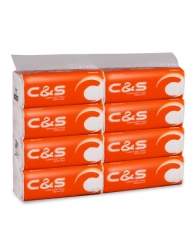 中顺洁柔 C&S150抽抽取式纸面巾(8包装) CR002-03