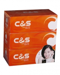 中顺洁柔 C&S120抽盒装纸面巾(3盒装) CH002-02