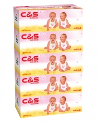 中顺洁柔 BBl50抽盒装纸面巾(5盒装) JH003-02