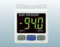 SMC  2色显示式数字式压力传感器控制器 PSE300