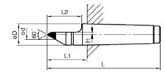 米其林 半边钨钢顶针 MT4