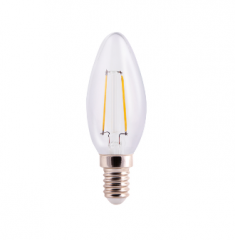 佛山照明 FSL C35尖泡 220V2W 27K E14 全周光全玻璃灯丝灯