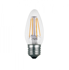 佛山照明 FSL C35尖泡 220V4W 27K E27 全周光全玻璃灯丝灯