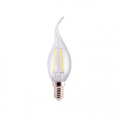 佛山照明 FSL C35拉尾泡 220V2W 27K E14全周光全玻璃灯丝灯