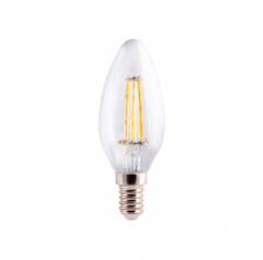 佛山照明 FSL C35拉尾泡 220V3W27K E14全周光全玻璃灯丝灯