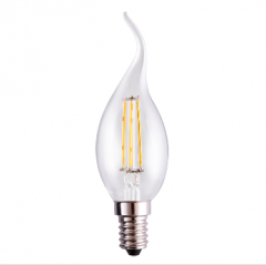 佛山照明 FSL C35拉尾泡 220V4W27K E14 全周光全玻璃灯丝灯