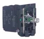 施耐德 带灯按钮基座 110V AC ZB5AW0G51C