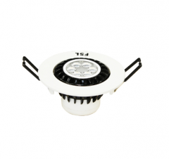 佛山照明 FSL 天花灯95 220V 8W(7*1)飞碟黑白30°经济 20*1